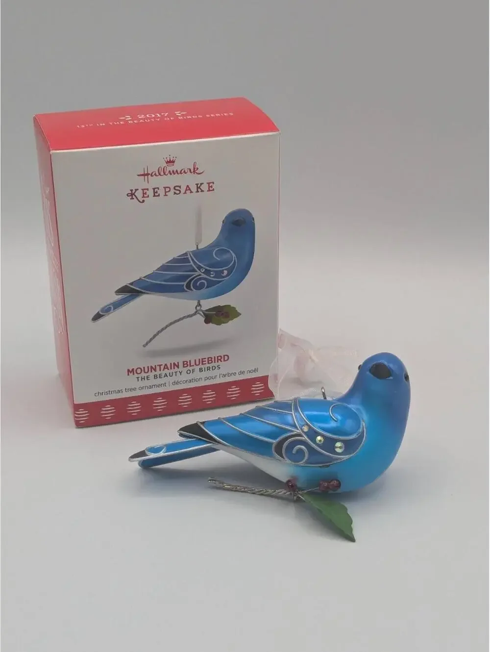Hallmark Keepsake Mountain Bluebird 2017, 13th in the Series Christmas Ornament